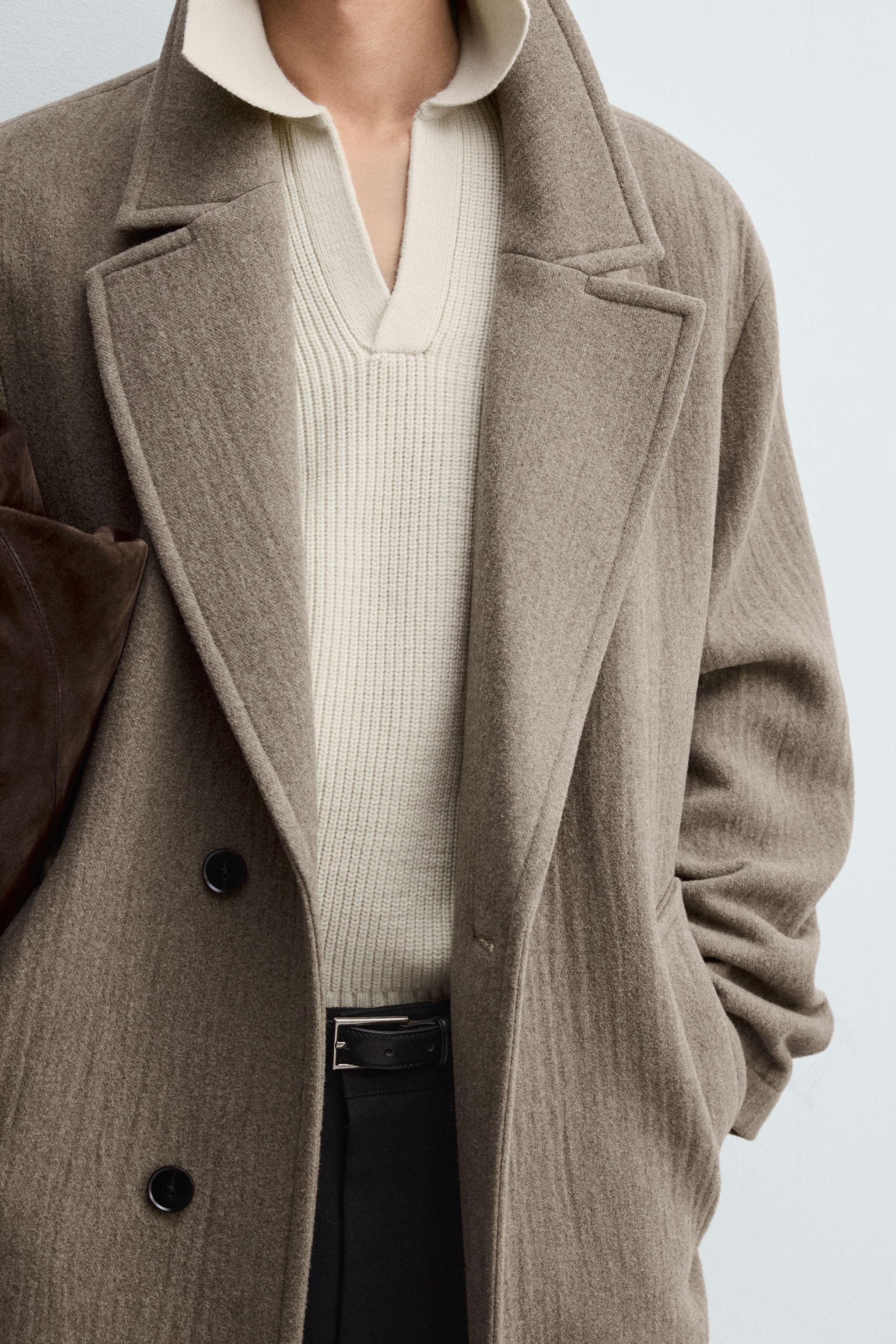 RELAXED FIT WOOL COAT